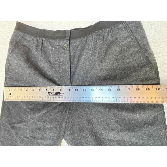 Marc Jacobs Womens Wool High Rise Cropped Capri Pants Size 8 Dark Gray Casual - Picture 4 of 12